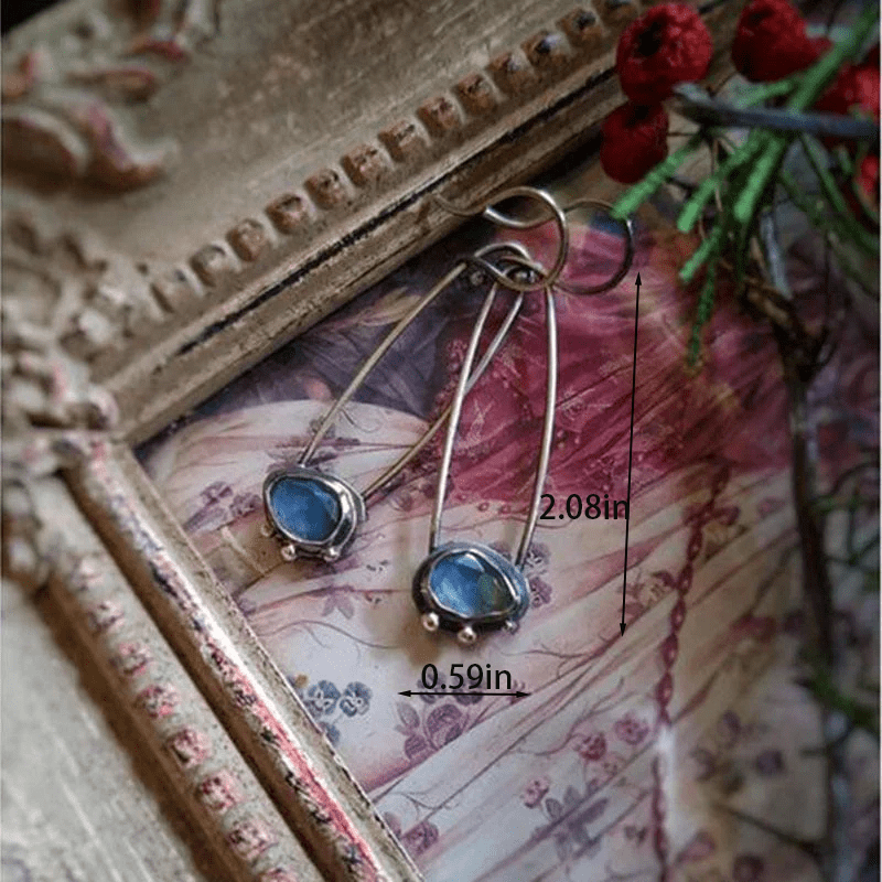 Elegant Water Drop Stone Creative Handmade Earrings For Women Novojuery 5484